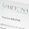 Визитна картичка - едностранен офсетов печат - клиент Meyona